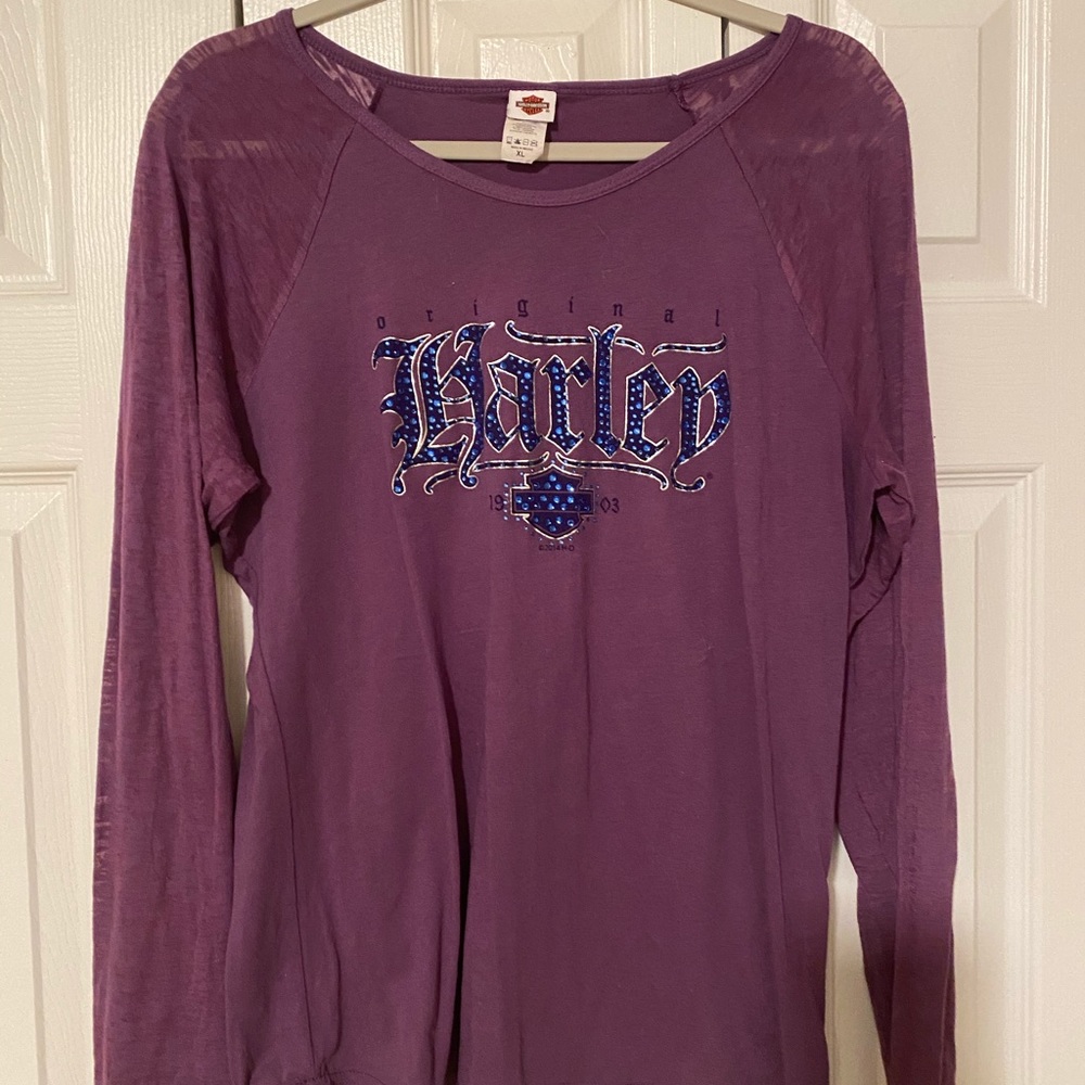 Purple Harley Davidson Shirt